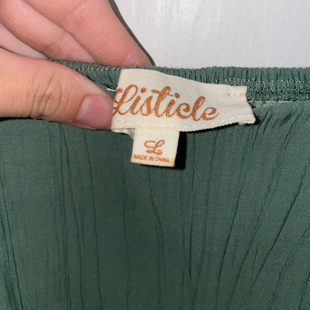 Listicle Green Maxi Dress